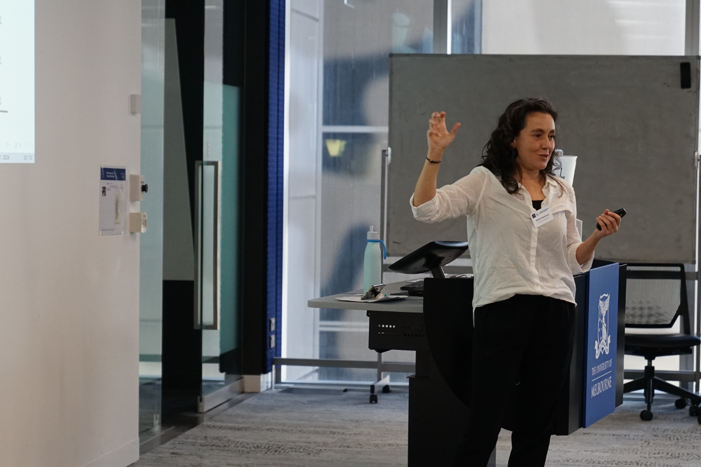 Silvia Espinosa presenting